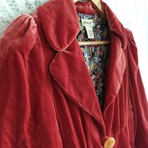 NWOT anthro Elevenses velvet cropped jacket size 4